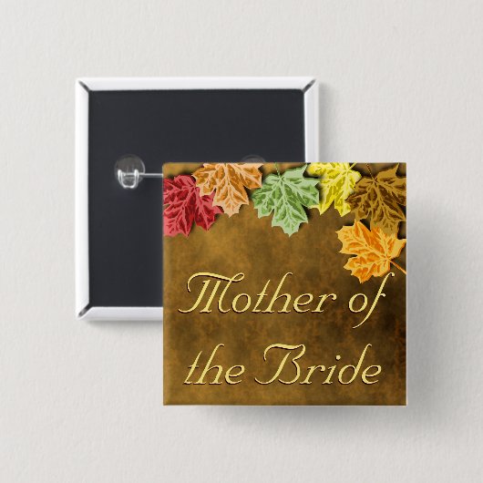 Autumn Leaves Button (Voorkant /achterkant)