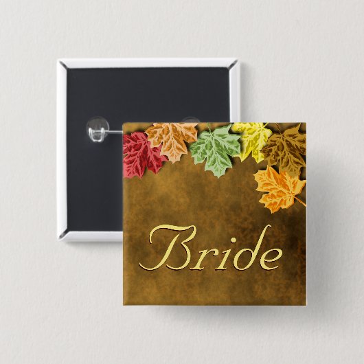 Autumn Leaves Button (Voorkant /achterkant)