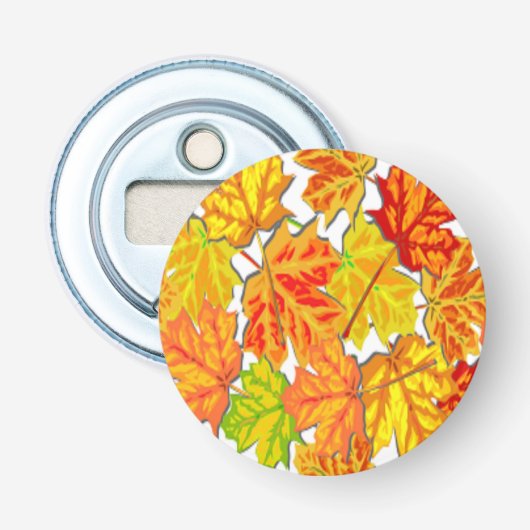 AUTUMN LEAVES BUTTON FLESOPENER (Voorkant)
