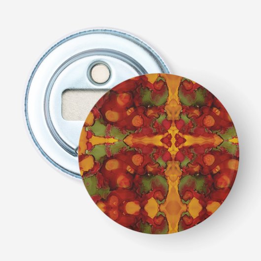 Autumn Leaves Button Flesopener (Voorkant)