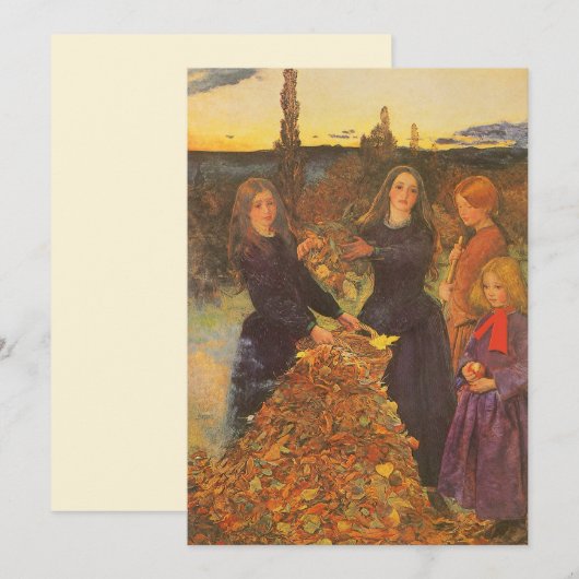 Autumn Leaves by Sir John Everett Millais (Voorkant / Achterkant)