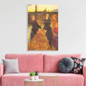 Autumn Leaves by Sir John Everett Millais Canvas Afdruk (Insitu (Woonkamer))