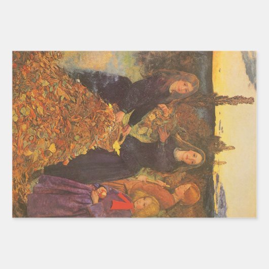 Autumn Leaves by Sir John Everett Millais Inpakpapier Vel (Voorkant 3)