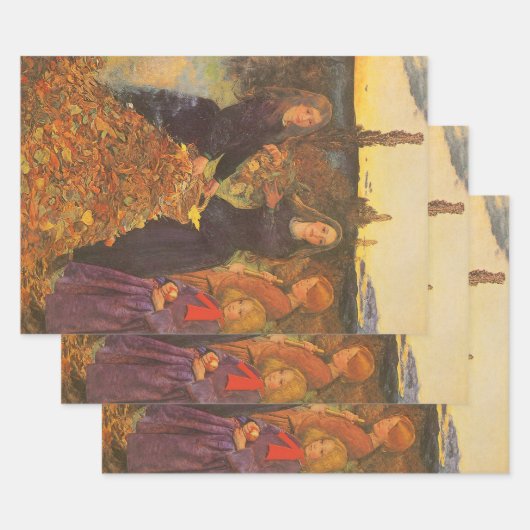 Autumn Leaves by Sir John Everett Millais Inpakpapier Vel (Set)