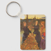 Autumn Leaves by Sir John Everett Millais Sleutelhanger (Voorkant)