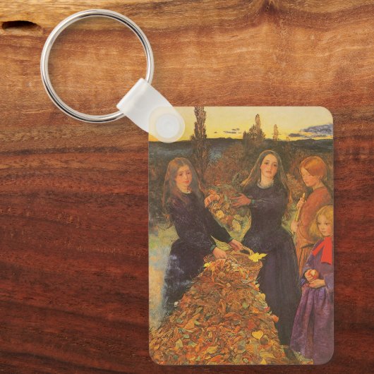 Autumn Leaves by Sir John Everett Millais Sleutelhanger (Voorkant)