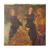 Autumn Leaves by Sir John Everett Millais Tegeltje (Voorkant)