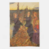 Autumn Leaves by Sir John Everett Millais Theedoek (Verticaal)
