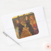 Autumn Leaves by Sir John Everett Millais Vierkante Sticker (Envelop)