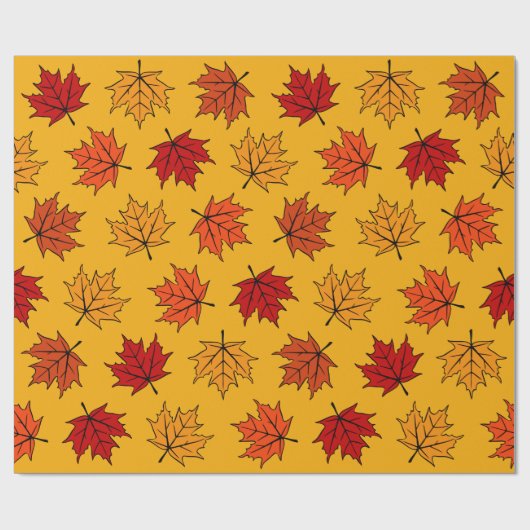 Autumn Leaves Cadeaupapier (Vlak)