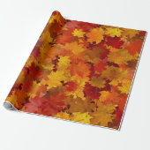 Autumn Leaves Cadeaupapier (Uitgerold)