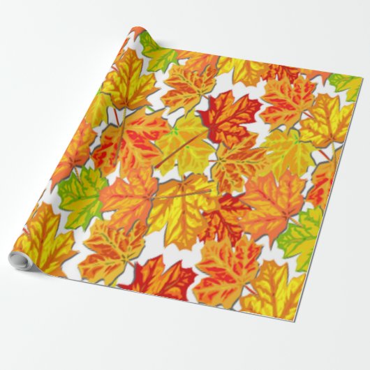 AUTUMN LEAVES CADEAUPAPIER (Uitgerold)