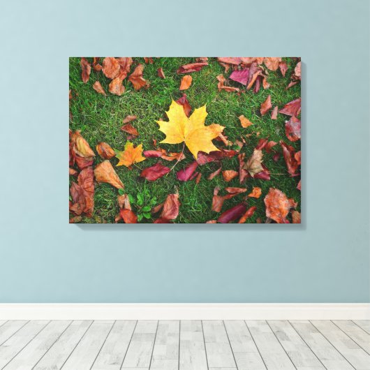 Autumn Leaves Canvas Afdruk (Insitu (Houten vloer))
