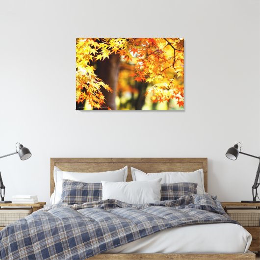 Autumn Leaves Canvas Afdruk (Insitu (Slaapkamer))