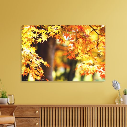 Autumn Leaves Canvas Afdruk (Insitu (Woonkamer))