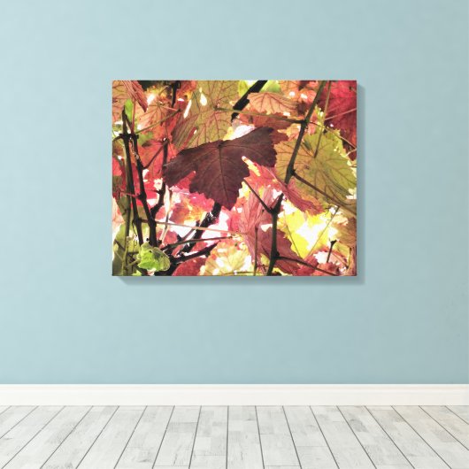 AUTUMN LEAVES CANVAS AFDRUK (Insitu (Houten vloer))