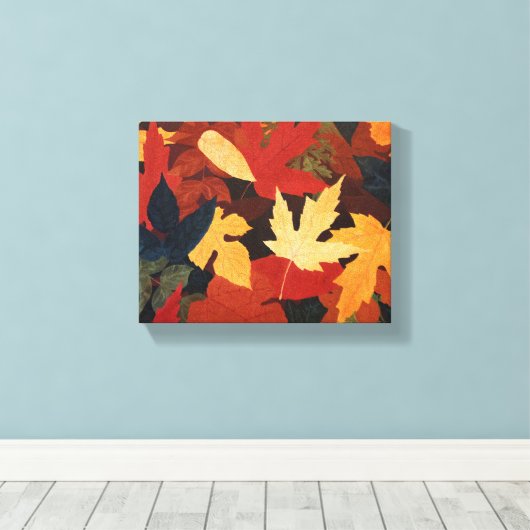 Autumn Leaves Canvas Afdruk (Insitu (Houten vloer))