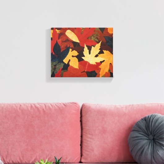 Autumn Leaves Canvas Afdruk (Insitu (Woonkamer))