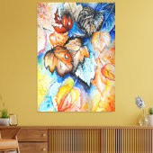 Autumn Leaves Canvas Print - Schilderen (Insitu (Woonkamer))