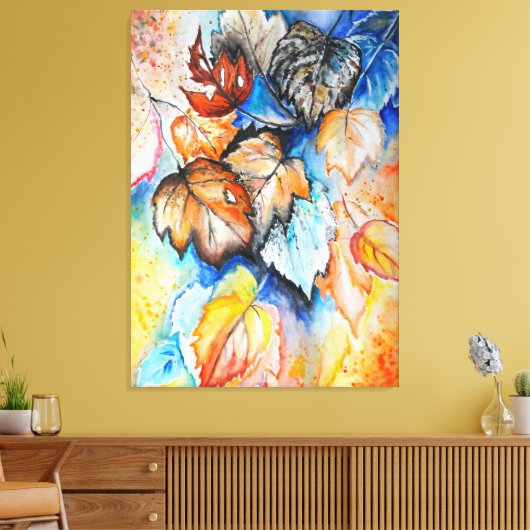 Autumn Leaves Canvas Print - Schilderen (Insitu (Woonkamer))