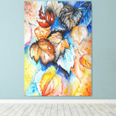 Autumn Leaves Canvas Print - Schilderen (Insitu (Houten vloer))