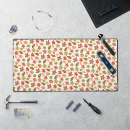 Autumn Leaves Colorful Pattern Bureaumat