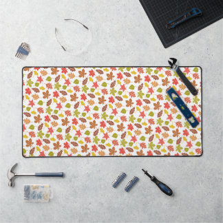 Autumn Leaves Colorful Pattern Bureaumat