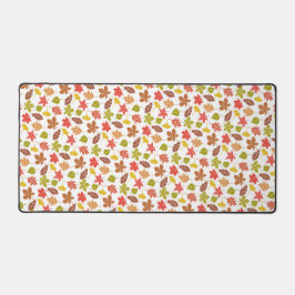 Autumn Leaves Colorful Pattern Bureaumat