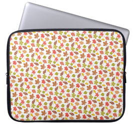 Autumn Leaves Colorful Pattern Laptop Sleeve