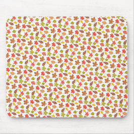 Autumn Leaves Colorful Pattern Muismat