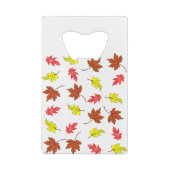 Autumn Leaves Colourfull Creditkaart Flessenopener (Achterkant)