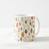 Autumn Leaves Cottagecore koffie mok (Voorkant rechts)