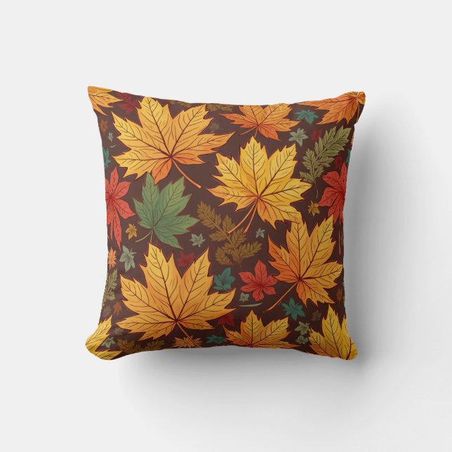 Autumn Leaves Cushion Kussen (Voorkant)