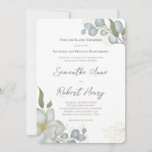 Autumn Leaves Custom Fall Wedding Kaart (Voorkant)