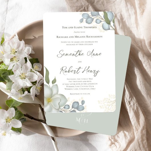 Autumn Leaves Custom Fall Wedding Kaart