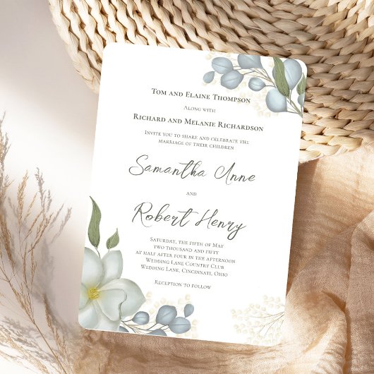 Autumn Leaves Custom Fall Wedding Kaart