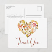 Autumn Leaves Dank u Briefkaart (Voorkant / Achterkant)