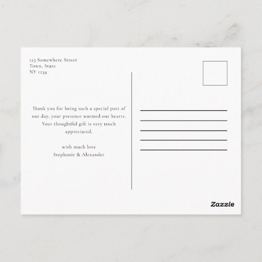 Autumn Leaves Dank u Briefkaart (Achterkant)