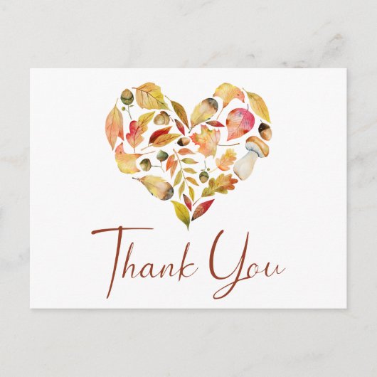 Autumn Leaves Dank u Briefkaart (Voorkant)