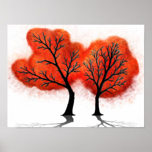 Autumn Leaves – Digitale kunstprint Poster