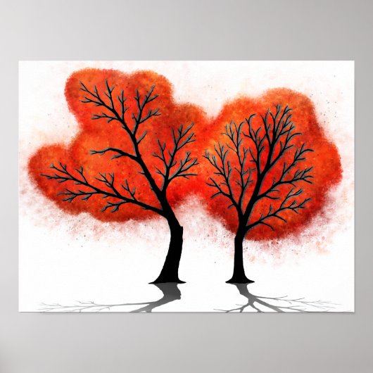 Autumn Leaves – Digitale kunstprint Poster (Voorkant)