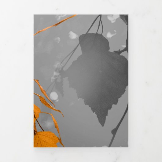 Autumn Leaves Drieluik Wenskaart (Cover)