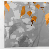 Autumn Leaves Drieluik Wenskaart (Binnenzijde eerst)