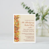 Autumn Leaves Edged Kaart (Staand voorkant)