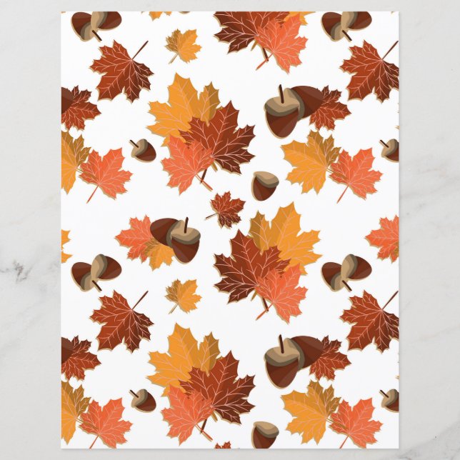 Autumn Leaves en Acorns (Voorkant)