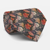 Autumn Leaves en Basketweve Stropdas (Opgerold)