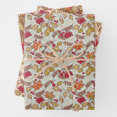 Autumn Leaves en Berries Inpakpapier Vel (In situ)