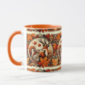 Autumn Leaves en Deer Coffee Mok (Links)