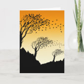 Autumn Leaves en Poem over de wind Kaart (Voorkant)