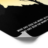 Autumn Leaves en Poem over de wind Poster (Hoek)